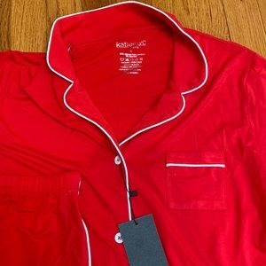 Katiej red shirt pajama set. This set is Junior.